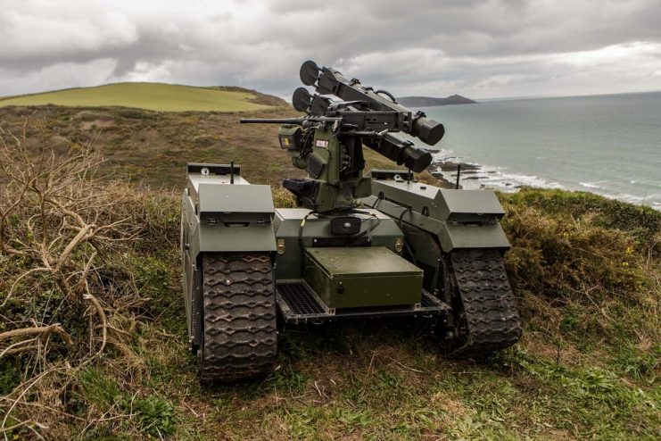 Royal Marines used a robot on exercise