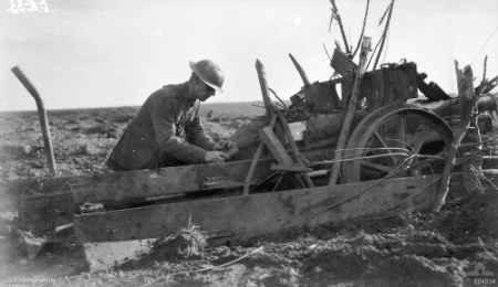 German artillery piece captured by the 45th Australian Battalion