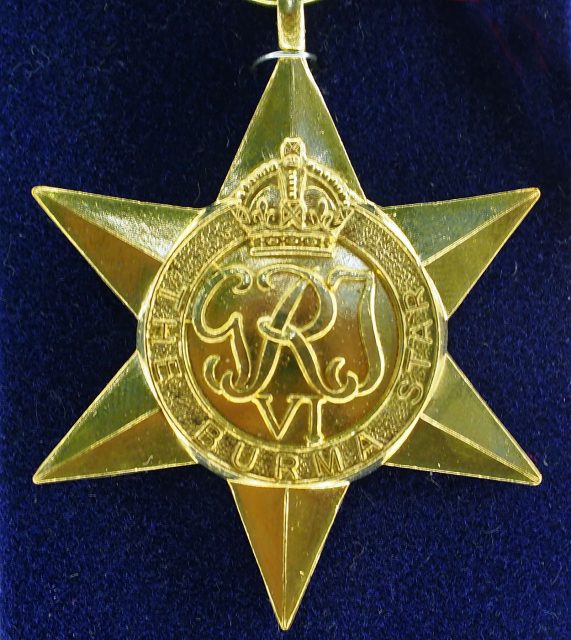 Burma Star medal.