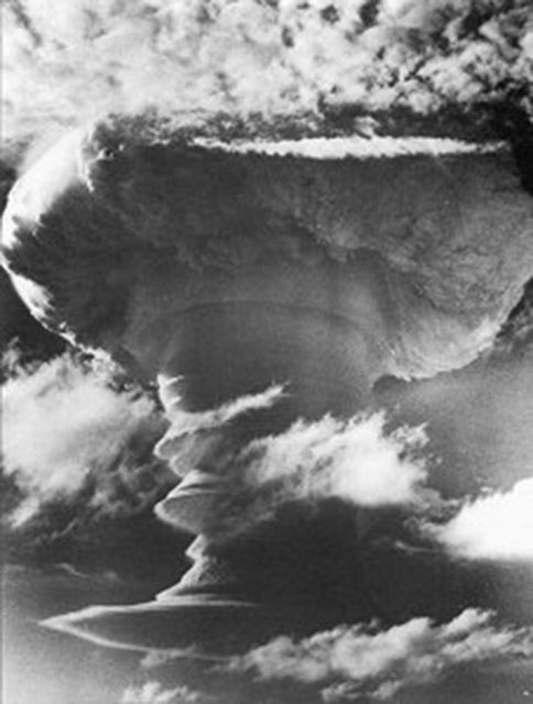 Operation Grapple on Christmas Island was the first British hydrogen bomb test.