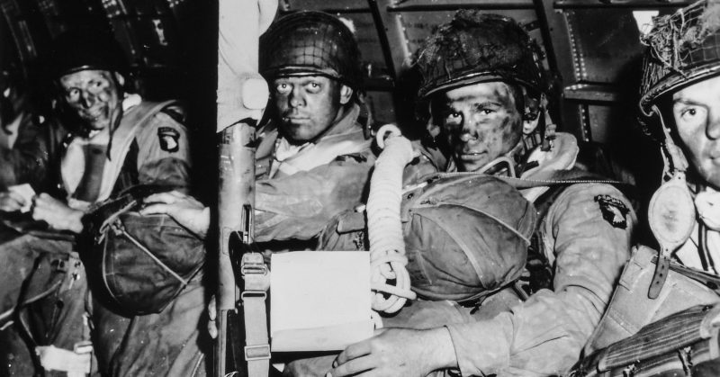 Paratroopers just before They Took off for the Initial Assault of D-Day