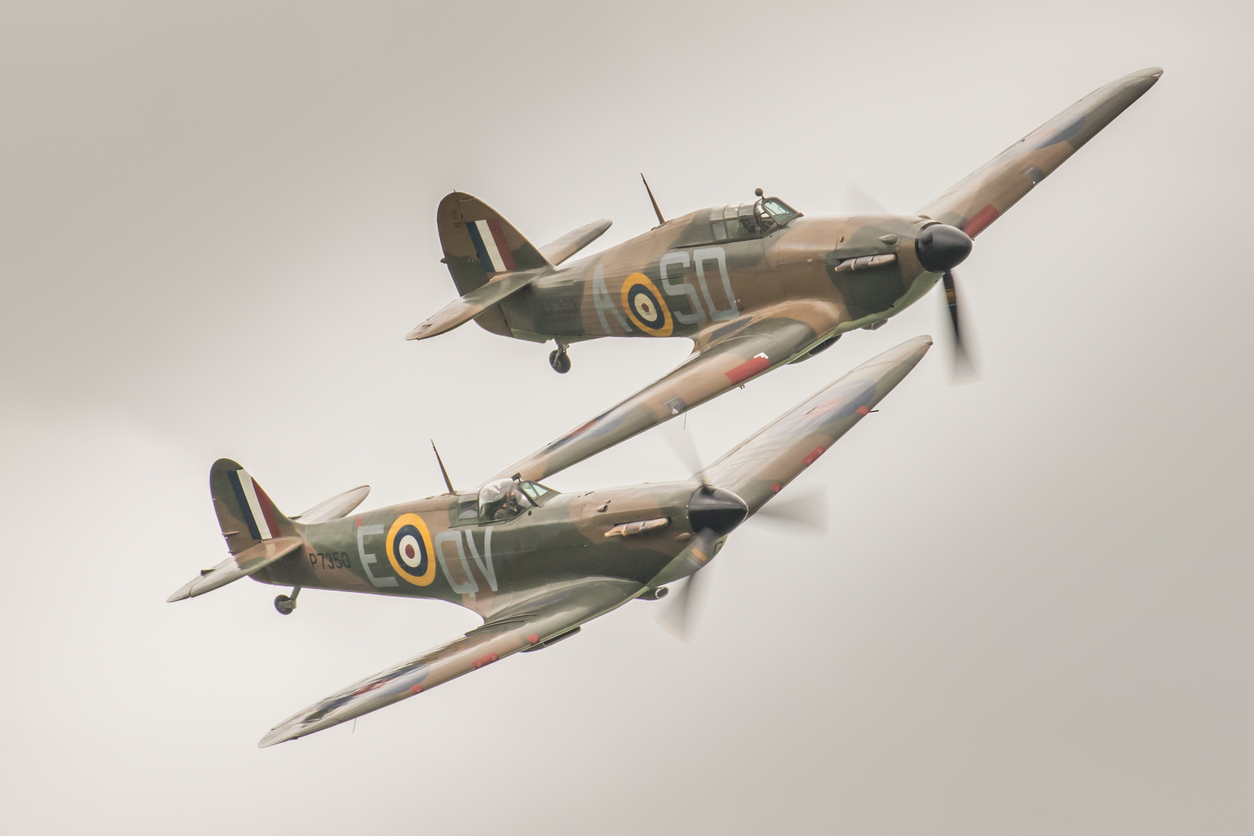 He flew Hurricanes with 601 Squadron in Exeter
