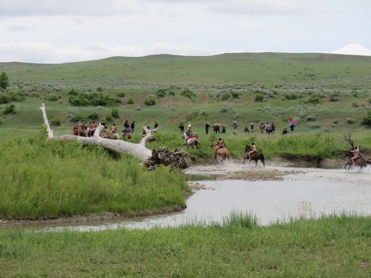 Battle of Little Bighorn Reenactment at the banks of the Little Bighorn River between the Crow Agency and Garryowen, Montana. Photo: Leonard J. DeFrancisci / CC BY-SA 3.0