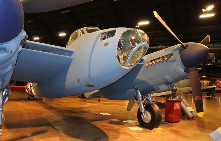 American F-8 Mosquito nose; USAAF markings