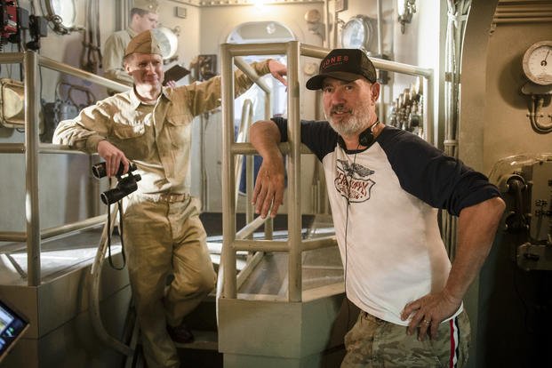 Director Roland Emmerich behind the scenes on the set of MIDWAY. (Photo credit: Reiner Bajo)