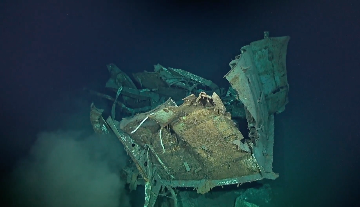 Destroyer USS Johnston May.  Photo released by R/V Petrel