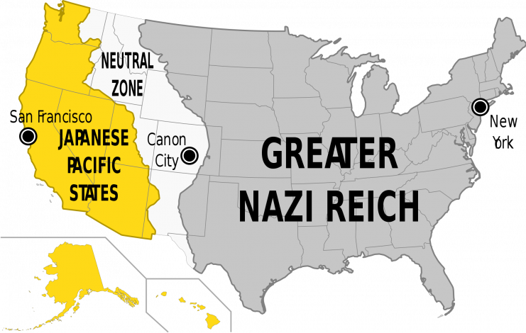 The US as depicted in the television series The Man in the High Castle. Rama . CC BY-SA 2.0 fr