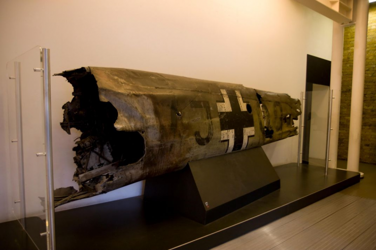 Wreckage in the Imperial War Museum