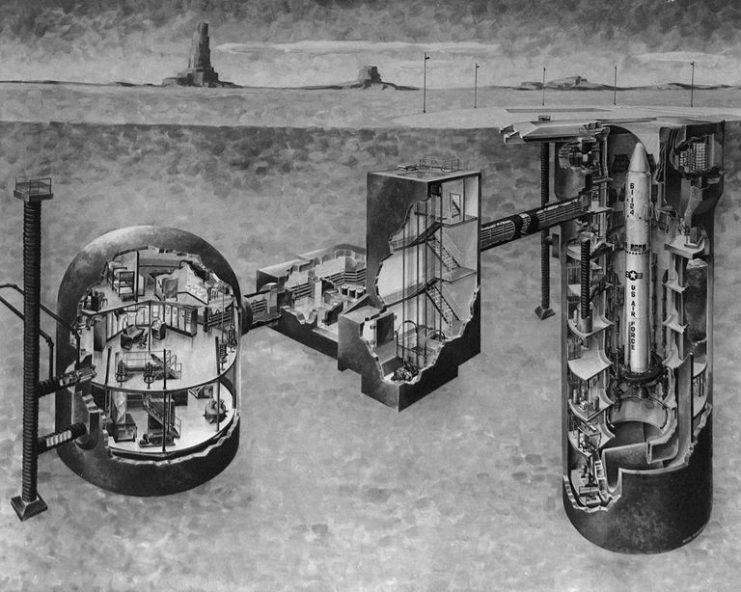 Titan II missile complex diagram.