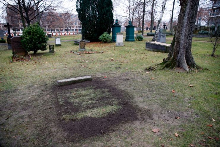 The grave of a top Nazi who helped plan the Holocaust and was assassinated by British-trained agents during World War II has been dug up in the night on December 12. Getty Images