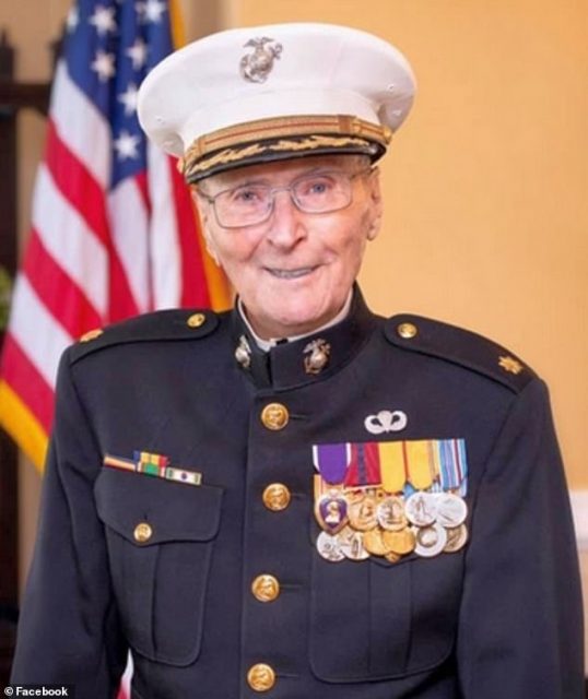 US Marine Corps veteran “I’m still here. I’m 104. Can’t complain,” he said.