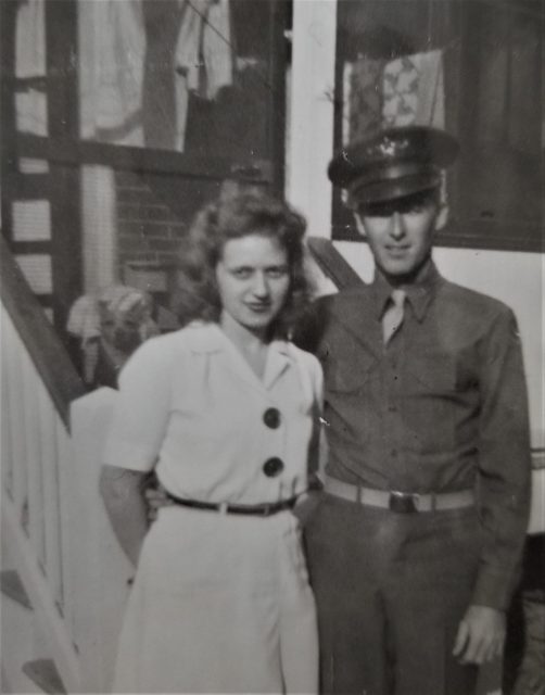 Douglas received his discharge from the military in December 1946, returning to St. Louis to continue his employment with the Burroughs Corp. and marrying Mary Lou in 1948. Courtesy of Lon Douglas
