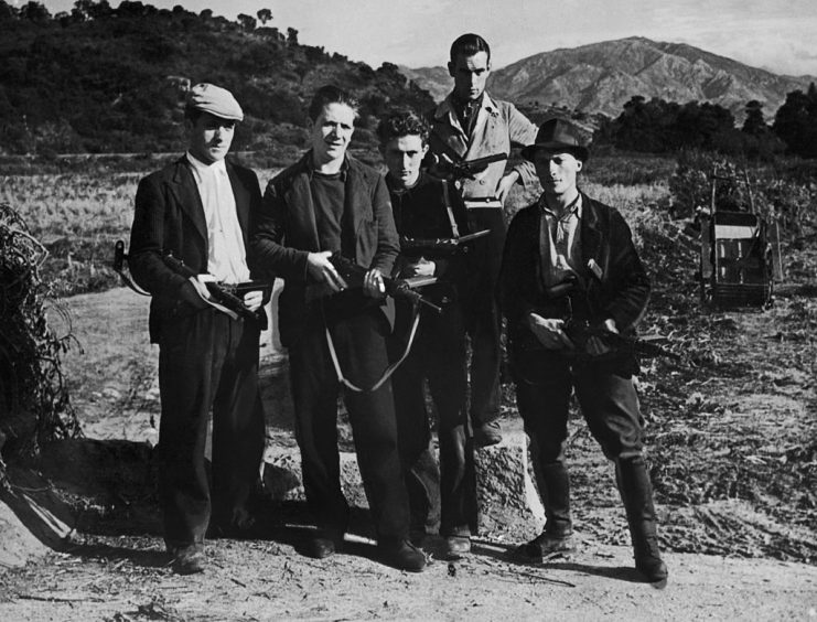 Members of the French Resistance in Corsica during World War II, circa 1942. (Photo by FPG/Hulton Archive/Getty Images)