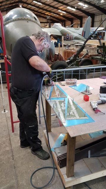 man drilling