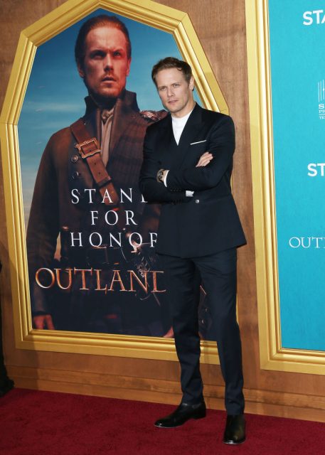 LOS ANGELES, CALIFORNIA – FEBRUARY 13: Sam Heughan attends the Los Angeles Premiere of Starz’s “Outlander” Season 5 held at Hollywood Palladium on February 13, 2020 in Los Angeles, California. (Photo by Michael Tran/Getty Images)