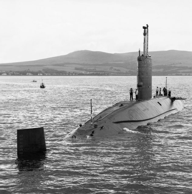 HMS Conqueror Returns From The Falklands To Her Base At Faslane, Scotland, 3 July 1982: GETTY