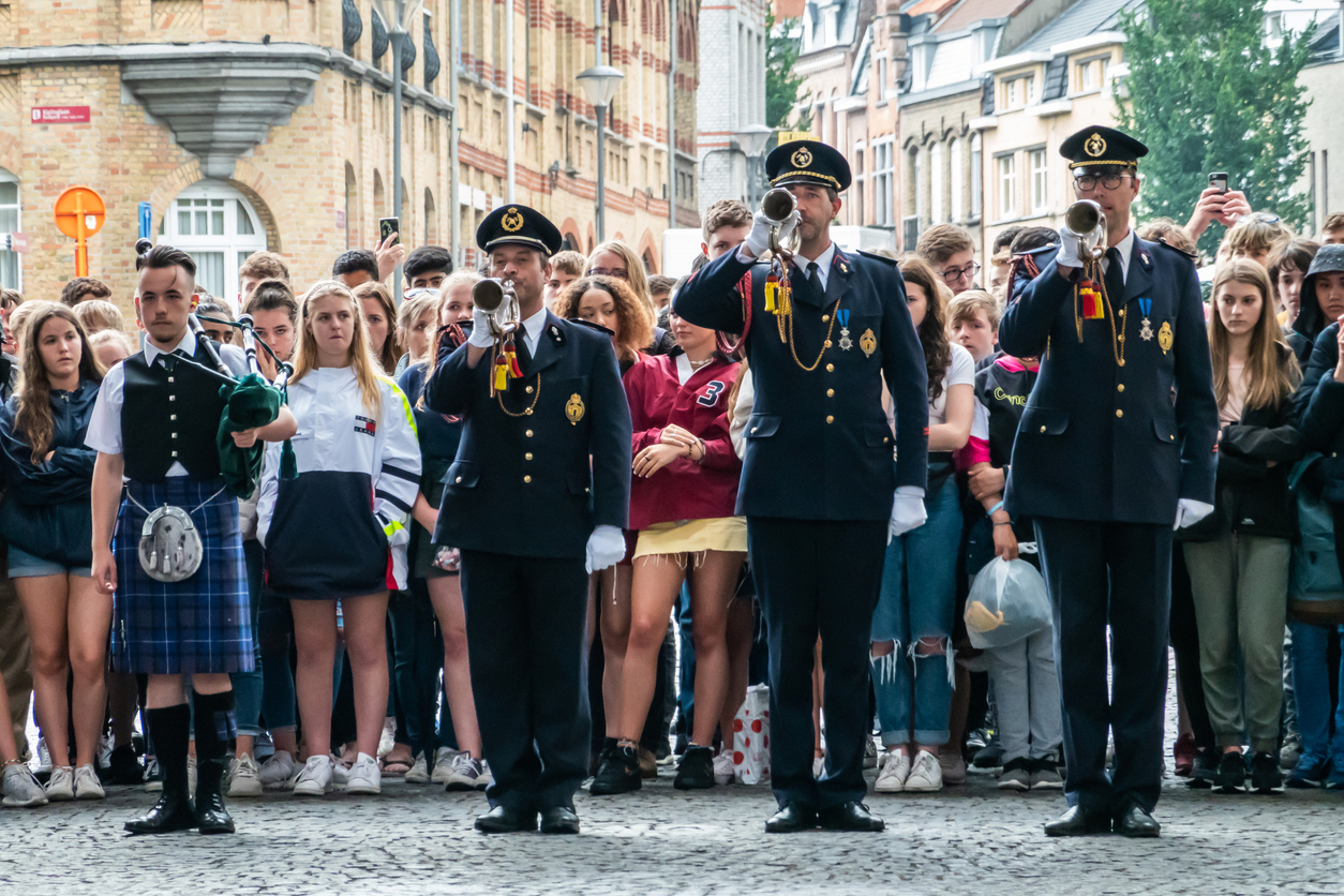 The Menin Gate Memorial to the Missing is a war memorial in Ypres, Belgium