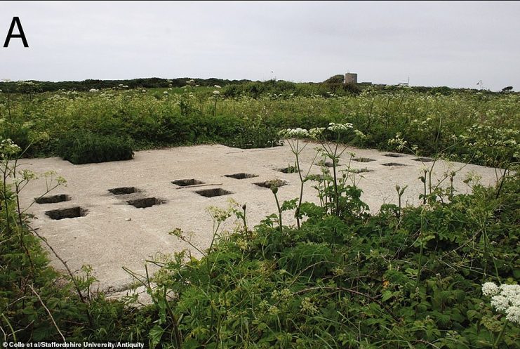 The toilet block at Concentration Camp (Centre of Archaeology / Staffordshire University / FlyThru) 