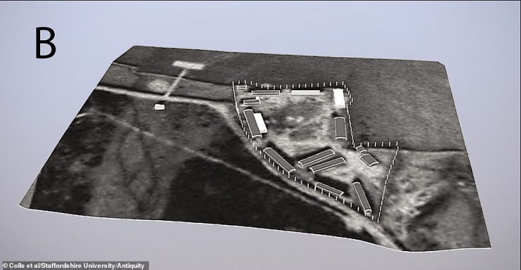 3D look at the Sylt Concentration Camp in 1943. (Centre of Archaeology / Staffordshire University / FlyThru)