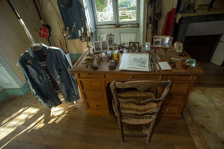 His bedroom left intact since his death on the Belgian front. Rochereau was born in this room on October 10, 1896, and since his death on the battlefield at 21-years-old on April 26, 1918, the room has been kept intact as it was on his departure for the Great War. GUILLAUME SOUVANT/AFP via Getty Images