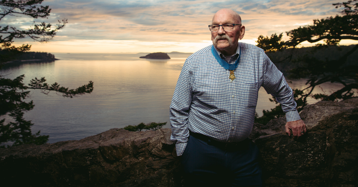 Medal of Honor recipient Gary Beikirch, today. After coming out of the cave, he returned to SUNY-Brockport, eventually earning a master’s degree in educational counseling. He enjoyed a 33 year career working in public schools. His students affectionately referred to him as “Mr. B.”