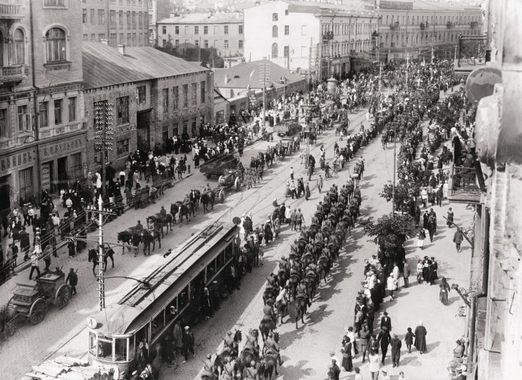 Polish troops in Kiev, 1920