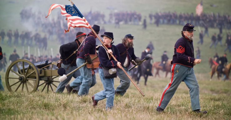 Union troops from the North and Southern Confederate troops lobbed an estimated 1.5 million artillery shells and cannonballs at each other from 1861 to 1865