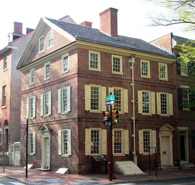 House in Philadelphia where Tadeusz Kościuszko stayed in 1797. Beyond My Ken – CC BY-SA 4.0