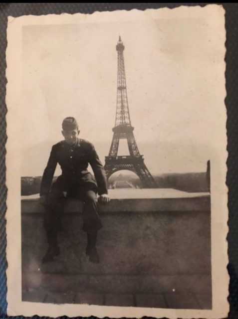 Vincent Corsini in Paris, c. 1944. Photo from Vincent Corsini’s personal collection.