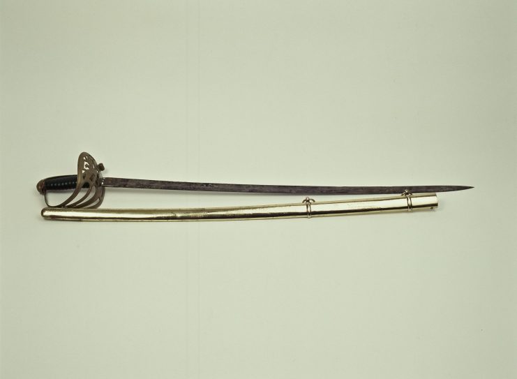 Ceremonial sword inscribed to Lt. William H. Potter, 112th N.Y.S.V.