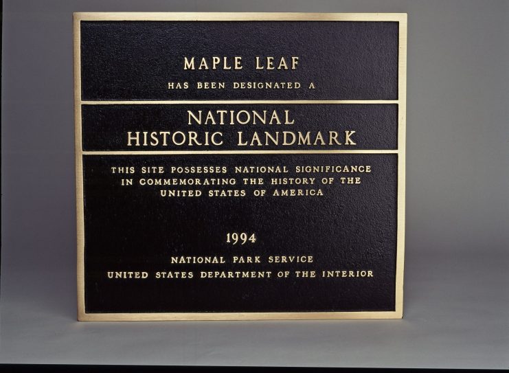 National Historic Landmark plaque