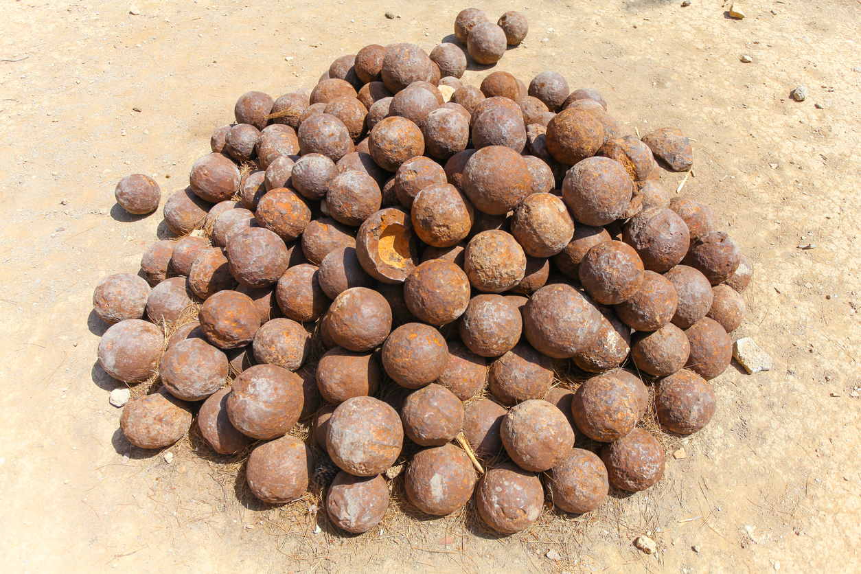 Other Civil War cannonballs have been found in the area. 16 corroded ordnances was uncovered as a result of Hurricane Matthew in 2016.