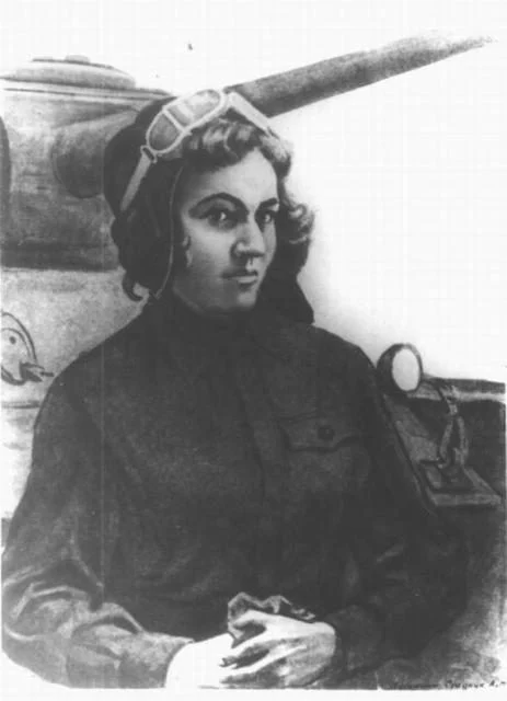 She wrote a letter to Stalin requesting that he called the tank “Боевая подруга” (Fighting Girlfriend) and appoint her as a driver-mechanic. Stalin approved her request and soon Oktyabrskaya was sent to a tank school for training.