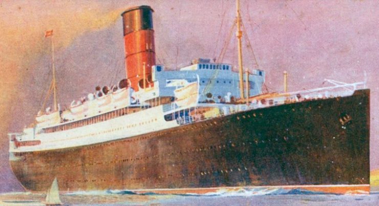 Postcard of RMS Lancastria. Odin Rosenvinge CC BY 2.0