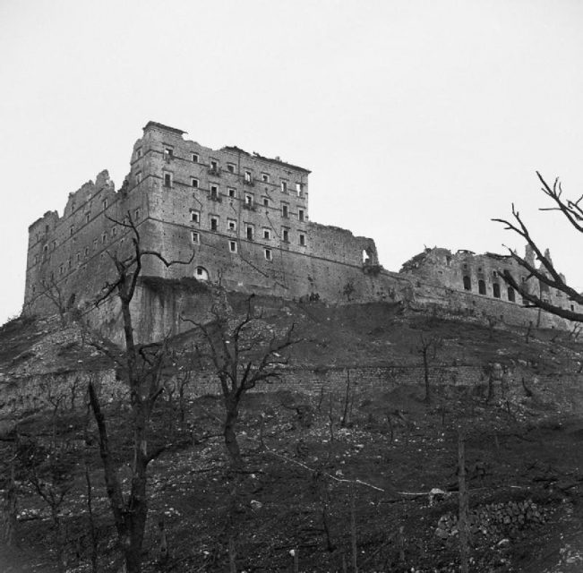 Monte Cassino in ruins