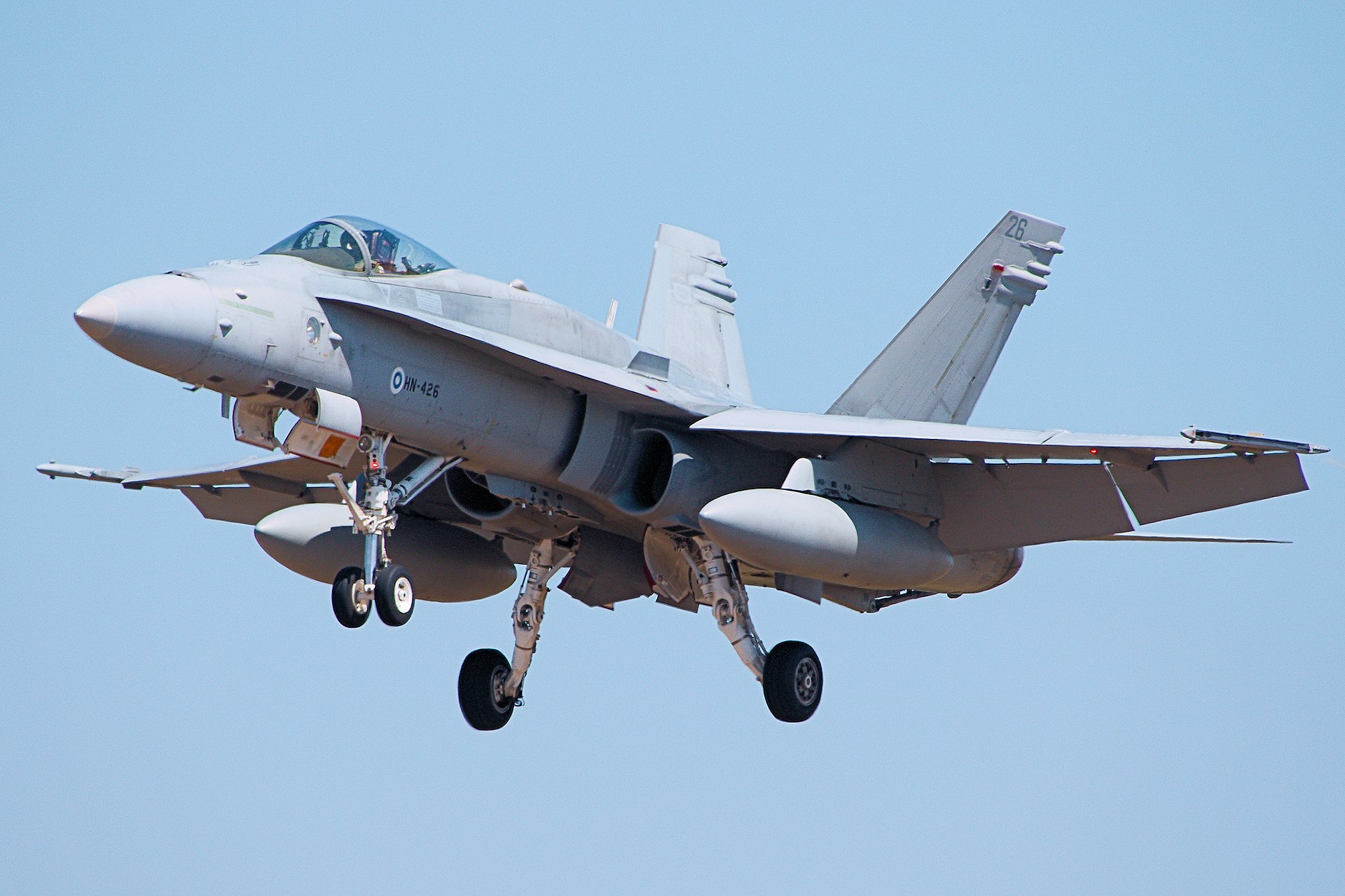 An F/A-18 from the Finnish Air Force