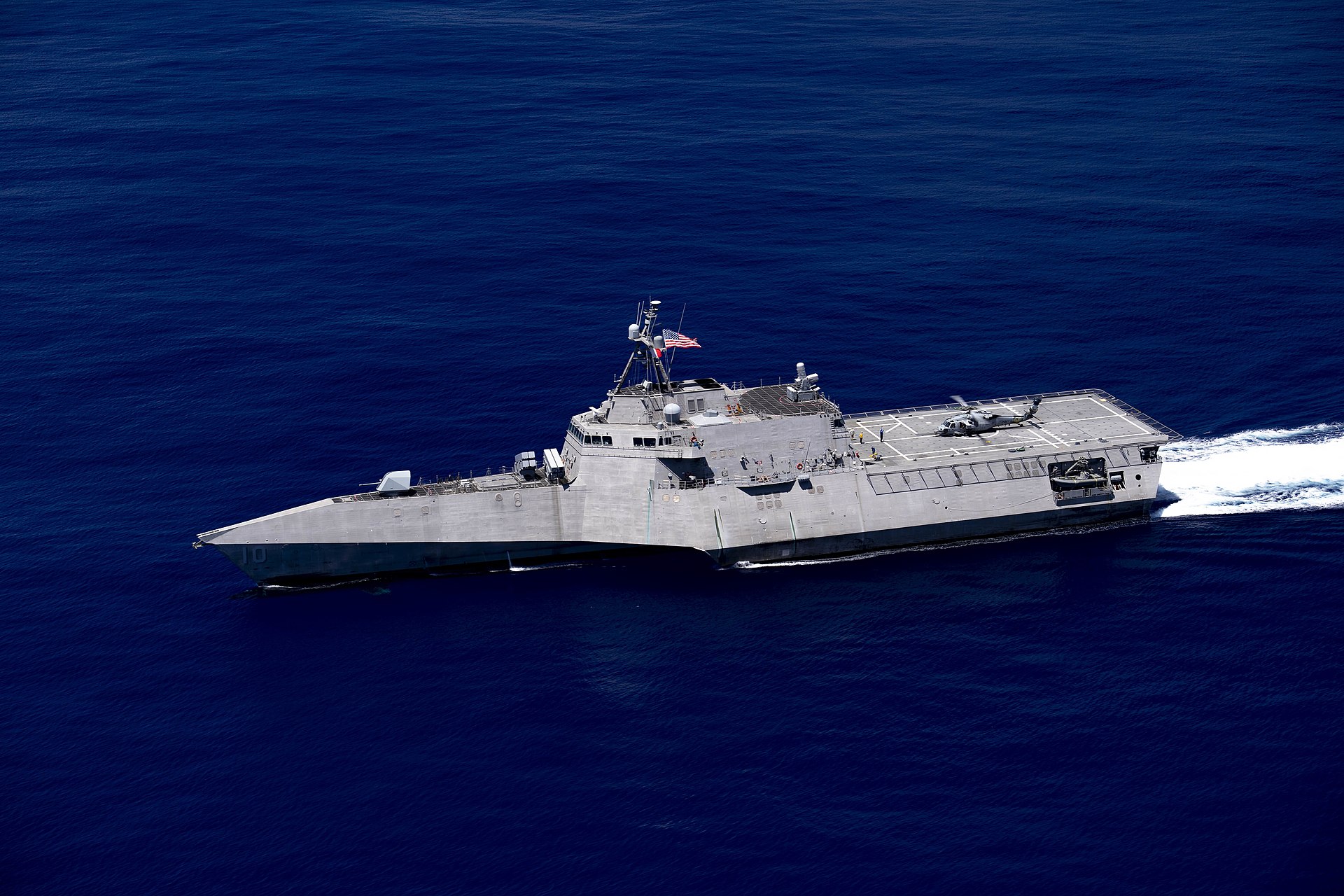 The U.S. Navy littoral combat ship USS Gabrielle Giffords