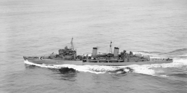 Edinburgh at Scapa Flow in October 1941