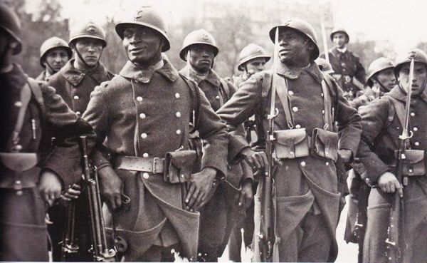 Senegalese Tirailleurs serving in France, 1940