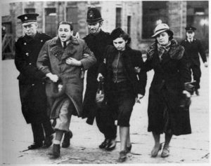 Czechoslovakian Jews at Croydon airport, England in 1939, before deportation.