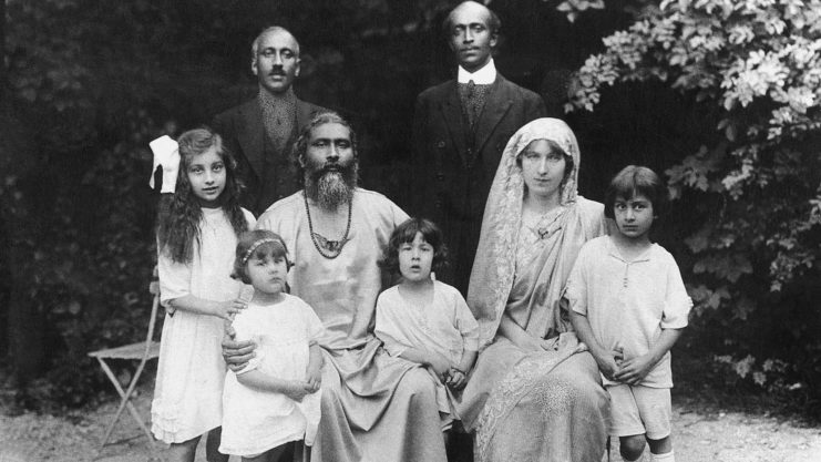 Noor Inayat Khan (L) and her family moved to the UK in 1914. Pic: Shrabani Basu