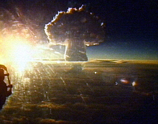 Tsar Bomba mushroom cloud.