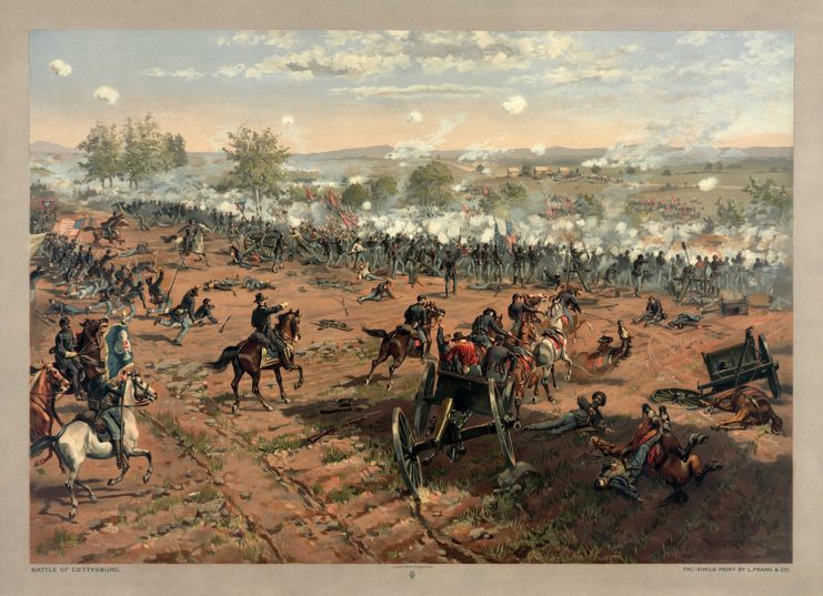The Battle of Gettysburg by Thure de Thulstrup