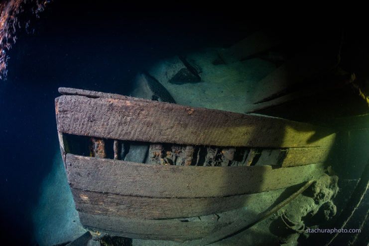 Its incredible the wooden structures have survived for so long underwater. Image by Baltictech