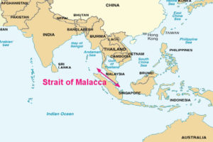 The straight of malacca, the resting place of the USS Grenadier.