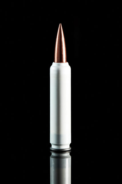 6.8 TVCM polymer casing round for the General Dynamics RM277. Image by True Velocity