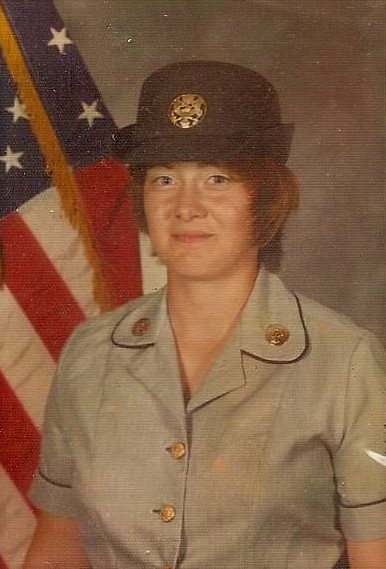 Bailey is pictured as a young enlisted soldier with the Women’s Army Corps while completing her basic training at Ft. Jackson, South Carolina, in 1976. Courtesy of Carol Jean Dameron Bailey