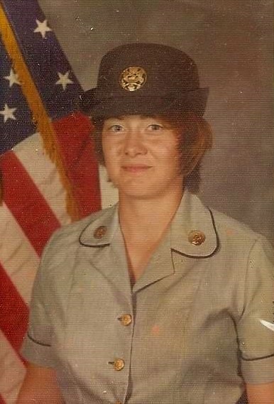Bailey is pictured as a young enlisted soldier with the Women’s Army Corps while completing her basic training at Ft. Jackson, South Carolina, in 1976. Courtesy of Carol Jean Dameron Bailey