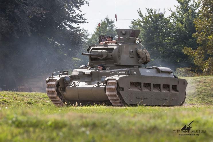 The operational Matilda II at The Tank Museum’s annual Tiger Day event. Photo courtesy of The Tank Museum, Bovington.