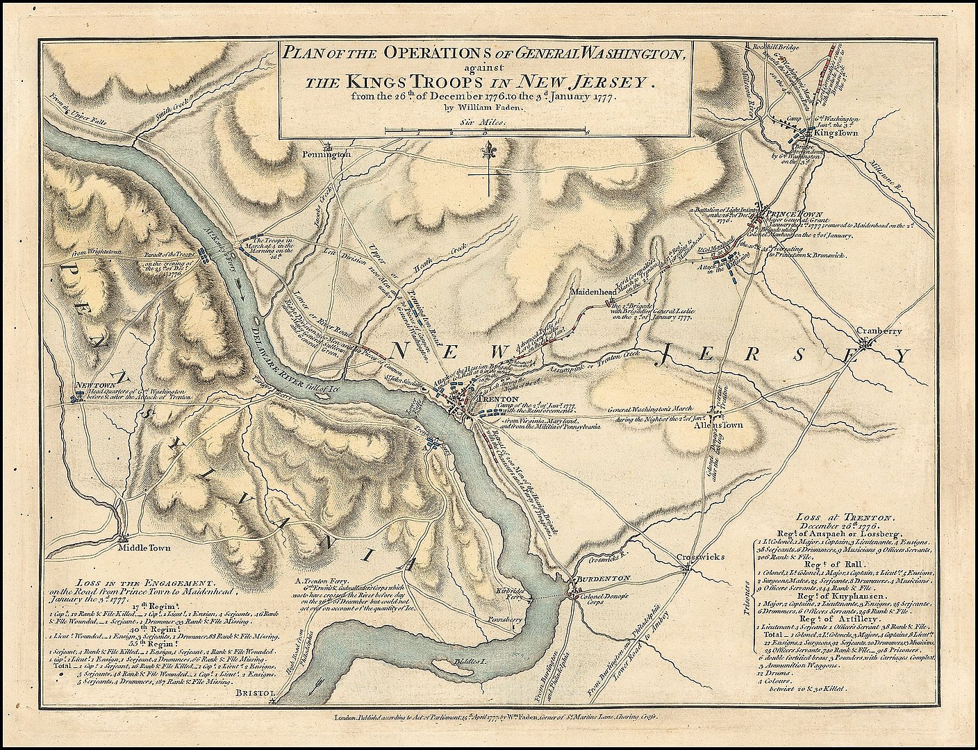 Trenton A Day That Changed the - 1408px Washingtons Crossing Delaware River Map 